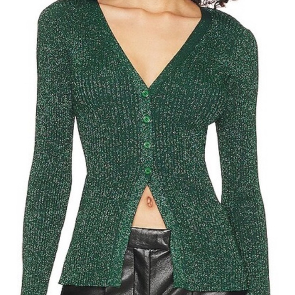 ASTR Green Shimmer Shirt